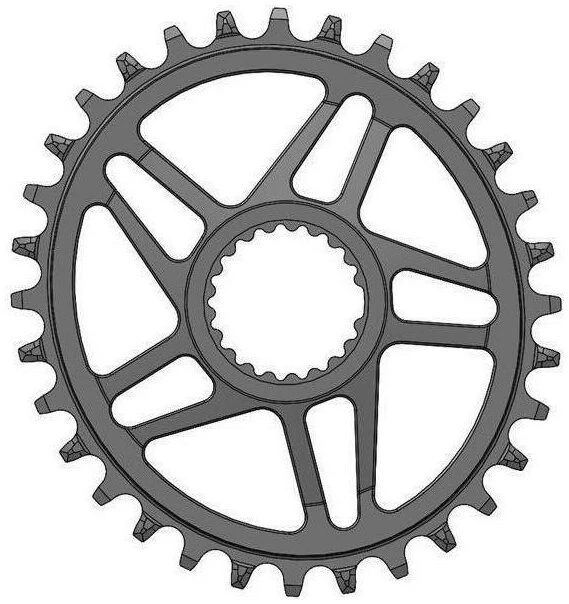 Wolf-tooth Wolf Tooth Ellipitical Direct Mount Shimano Chainring 1 Wolf-tooth Wolf Tooth Ellipitical Direct Mount Shimano Chainring