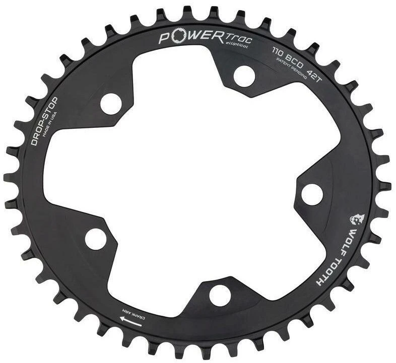 Wolf-tooth Wolf Tooth Elliptical 110 BCD Flattop Chainring 1 Wolf-tooth Wolf Tooth Elliptical 110 BCD Flattop Chainring